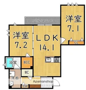 ベル・フィオーレ【2階】の間取り
