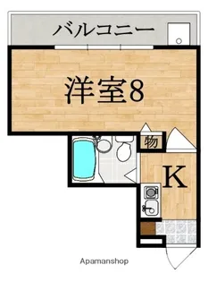 シティパレス東生駒 A号棟【1階】の間取り