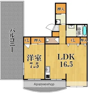 武田マンション【408号室】の間取り