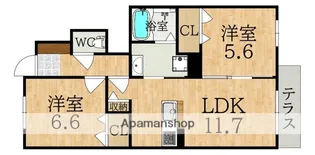 VーPLACE学園前Ⅱ【1階】の間取り