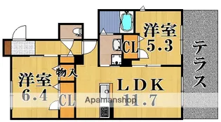 CENTーLIVIE(セント リビエ)B【1階】の間取り