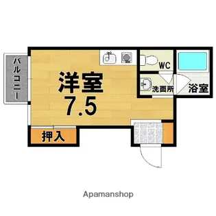 東生駒ツインビル2号館【4階】の間取り