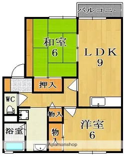 エクレール法蓮I【2階】の間取り