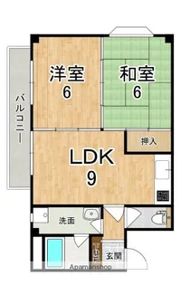 マンションポプリ【2階】の間取り