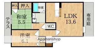 リーベンデール【1階】の間取り