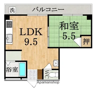 サニーコート菜畑【2階】の間取り