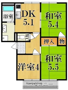 ラフォーレ【1階】の間取り