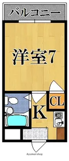 シャトー・ドゥ・クリヨン【4階】の間取り