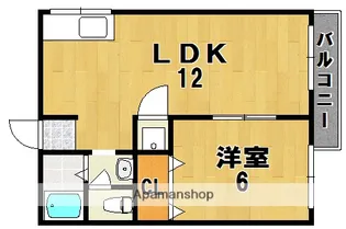 ハイツ久田【2階】の間取り