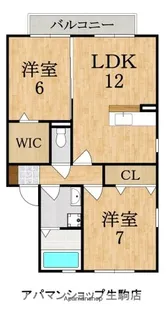 リバーラックディライト【2階】の間取り