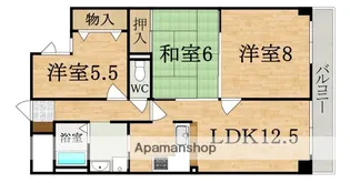 VISTA IMANISHI【3階】の間取り