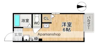 シャトー福岡【2階】の間取り