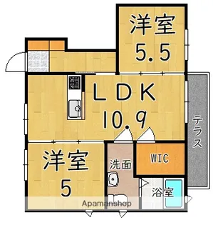 ベルメゾン市役所東C【1階】の間取り
