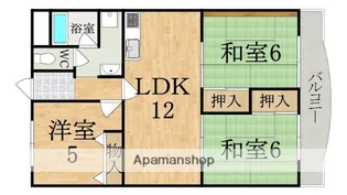 第1サンコウハイツ【3階】の間取り