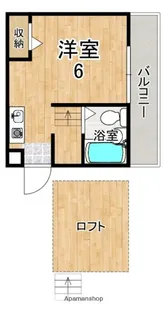 シティパレス奈良町Pー2【2階】の間取り