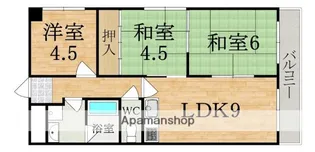 メゾン大和東生駒【2階】の間取り