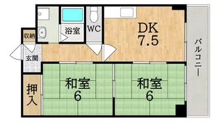 ヴィエンシャトレー小池【2階】の間取り