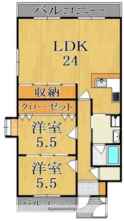 サンルモン新大宮【2階】の間取り