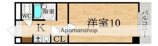 グランシャリオ生駒【2階】の間取り