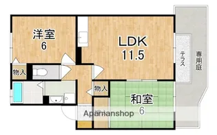 セジュールS C棟【1階】の間取り