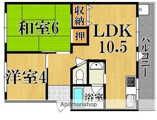 菅原三和マンション【2階】の間取り