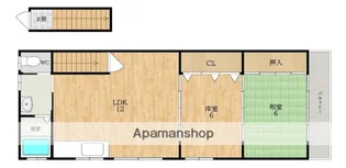 Rー15郡山ハイツ【2階】の間取り