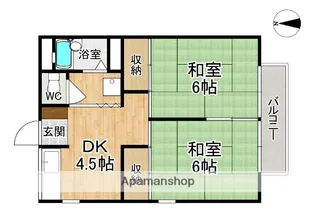 呉竹ハイツ【1階】の間取り
