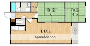 グリーンフィールド平城山【3階】の間取り