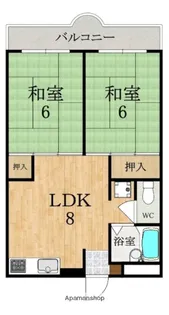 マンション城西【3階】の間取り