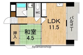 プランドール王寺【5階】の間取り