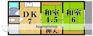 奈良県奈良市富雄元町1丁目【アパート】の間取り