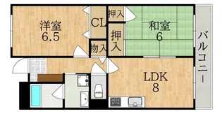 タワーアラモード【2階】の間取り