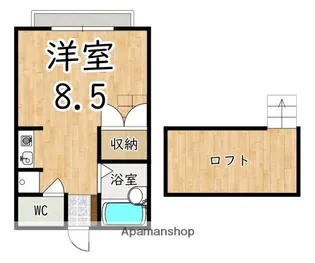 シャルマン第1【2階】の間取り