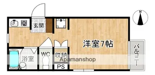 ヴィラージュささほこ【1階】の間取り