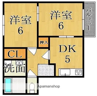 サンモール竜王【1階】の間取り