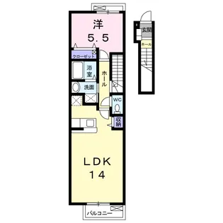 フローレンス 四条大路【2階】の間取り