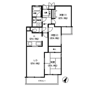 3LDKの間取り画像