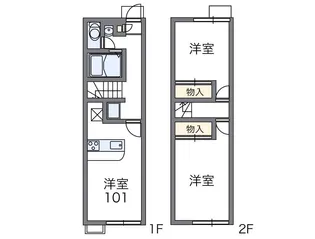 レオパレス奈良東?【103号室】の間取り