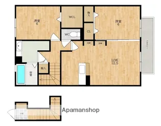 シャルム郡山【2階】の間取り