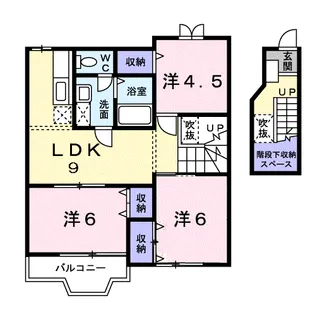 パークハイム池田A【2階】の間取り