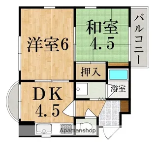 サンパレス21奈良II【1階】の間取り