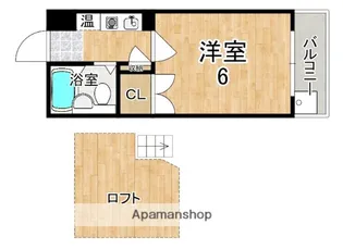 シティパレス21奈良法蓮II【1階】の間取り