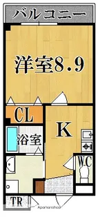セレーノ東生駒B棟【4階】の間取り