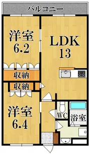 アスール【303号室】の間取り