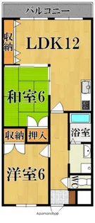 プラムキャッスルSーI【5階】の間取り