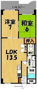 奈良県生駒郡安堵町大字東安堵【マンション】の間取り