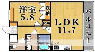 クニミLR【2階】の間取り