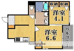 アルカンシエルコリーヌ【1階】の間取り