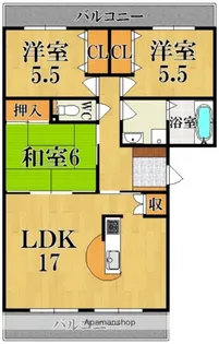 ファインスクエアーI【1階】の間取り
