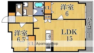 グリュックメゾン西大寺【2階】の間取り
